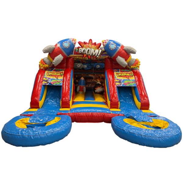 Double Space slide 5m35x5mx3m20 ( zwembadjes)  NIEUW 2025 !!!